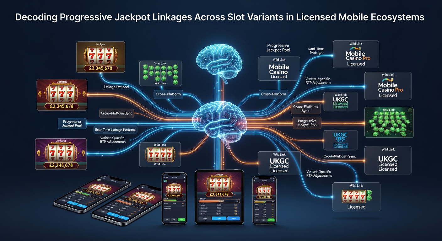 Darstellung vernetzter progressiver Jackpots in mobilen Slot-Umgebungen mit verschiedenen Spielvarianten