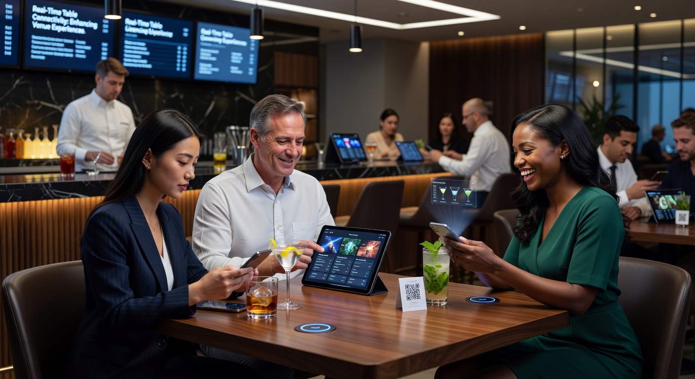 Smartphone mit Live-Tischspiel-Interface in einem lizenzierten Casino-Umfeld